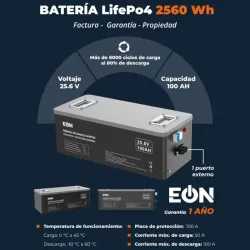 BATERÍA 25.6V / 2560Wh - 1 PUERTO (FAD)