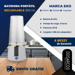 BATIDORA PORTÁTIL RECARGABLE EKO (FAD)