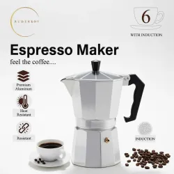 CAFETERA DE INDUCCIÓN 6 TAZAS RUDENKOV (LHZ)