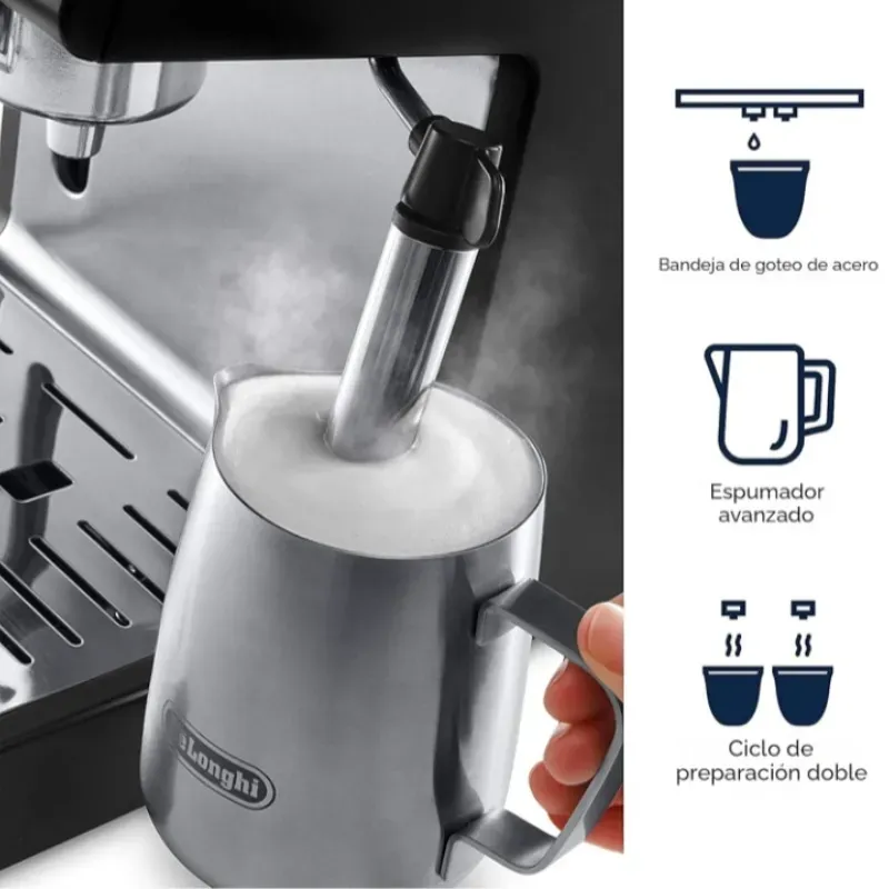 CAFETERA ESPRESSO Y CAPUCHINO DE'LONGHI 