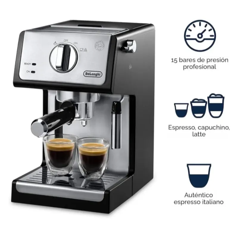 CAFETERA ESPRESSO Y CAPUCHINO DE'LONGHI 