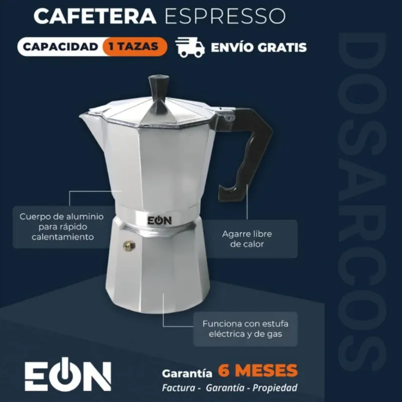 CAFETERA 1 TAZA ESPRESSO EÓN (FAD)