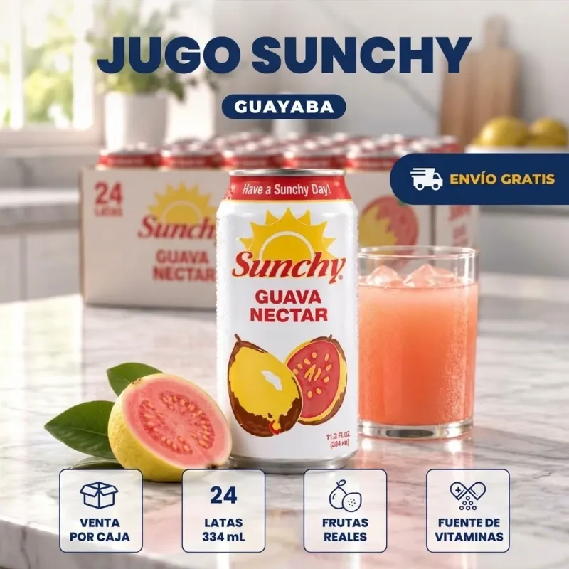 CAJA JUGO GUAYABA 334 ML - 24 LATAS (FAD)
