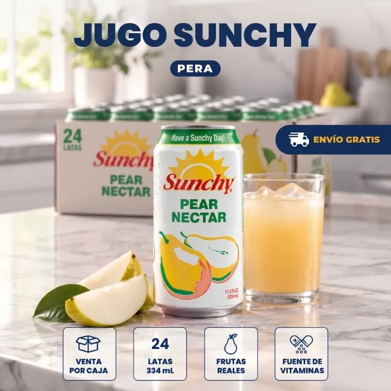 CAJA JUGO PERA 334 ML - 24 LATAS (FAD)