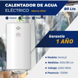 CALENTADOR DE AGUA EKO 80L 