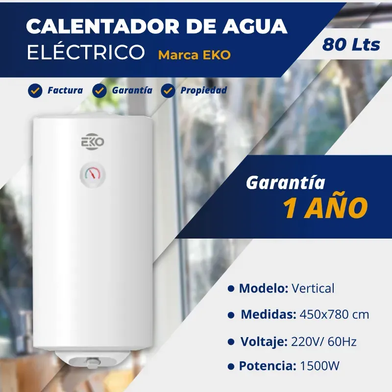 CALENTADOR DE AGUA EKO 80L - RECOGIDA EN TIENDA 
