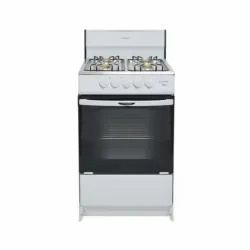 COCINA DE GAS CON HORNO 20” ARCO 4 HORNILLAS BLANCA (VPT)