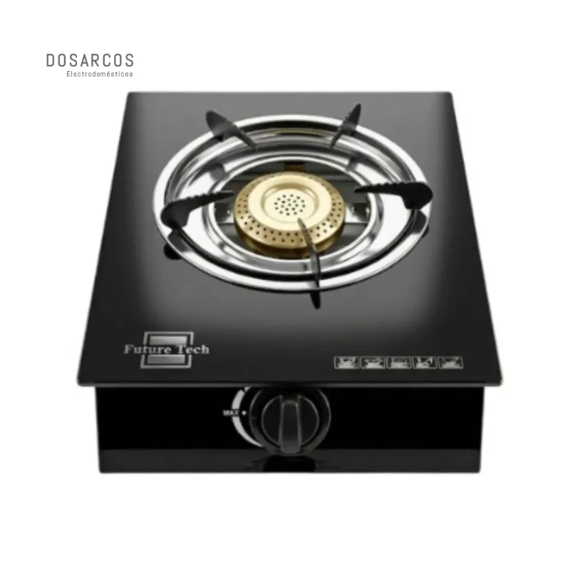 COCINA DE GAS FUTURE TECH 1 HORNILLA VIDRIO TEMPLADO (VPT)