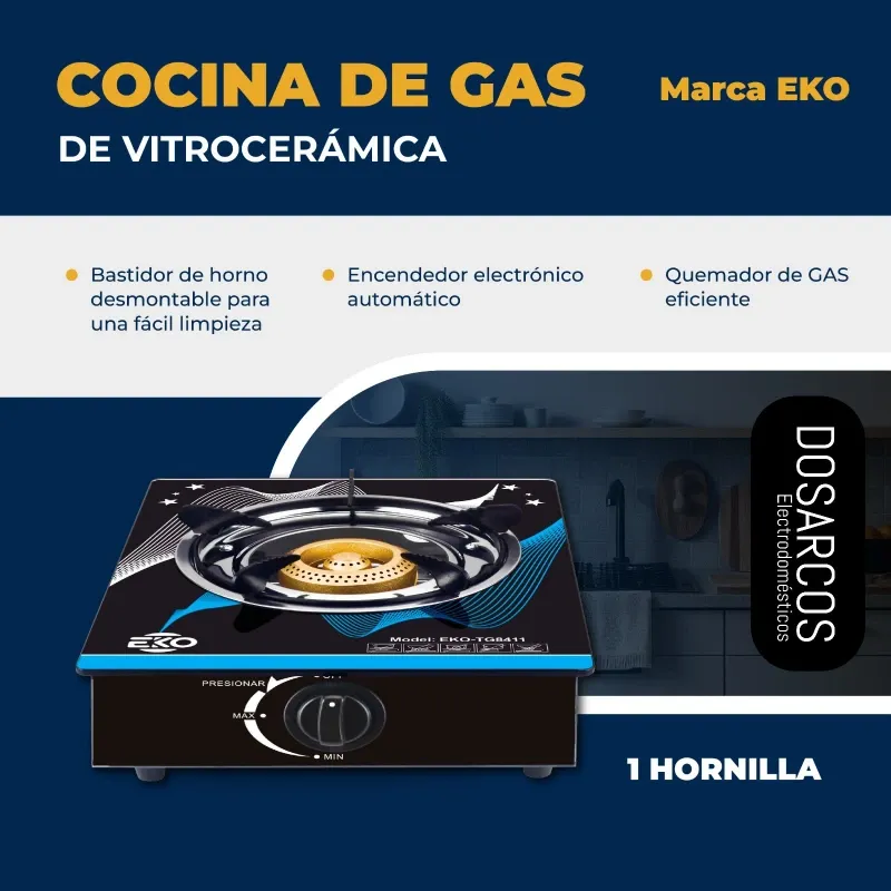 COCINA DE GAS + JUEGO DE CALDEROS (FAD)