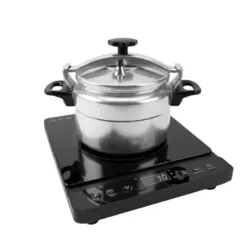 COCINA DE INDUCCIÓN 1200W + OLLA DE PRESIÓN 11L CON ROSCA (VPT)