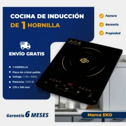 COCINA DE INDUCCIÓN 1500W EKO 1 HORNILLA (FAD)