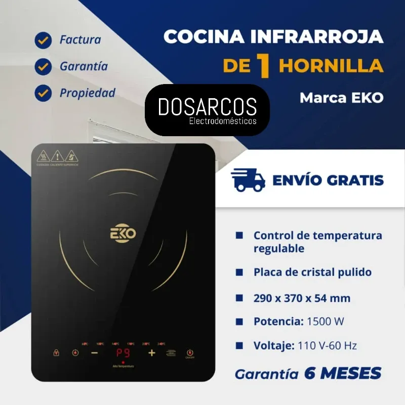 COCINA INFRARROJA + JUEGO DE CALDEROS (FAD)
