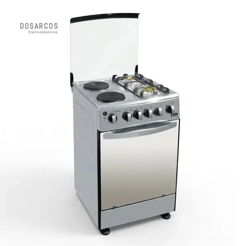 COCINA HÍBRIDA 20" CON HORNO EÓN 4 HORNILLAS (FAD)