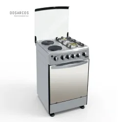 COCINA HÍBRIDA 20" CON HORNO EÓN 4 HORNILLAS (FAD)