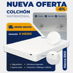 COLCHÓN CAMERO / MATRIMONIAL EKO (AL VACÍO) (FAD)