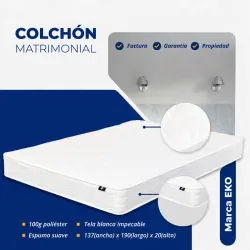 COLCHÓN CAMERO / MATRIMONIAL EKO (AL VACÍO) (LHZ)