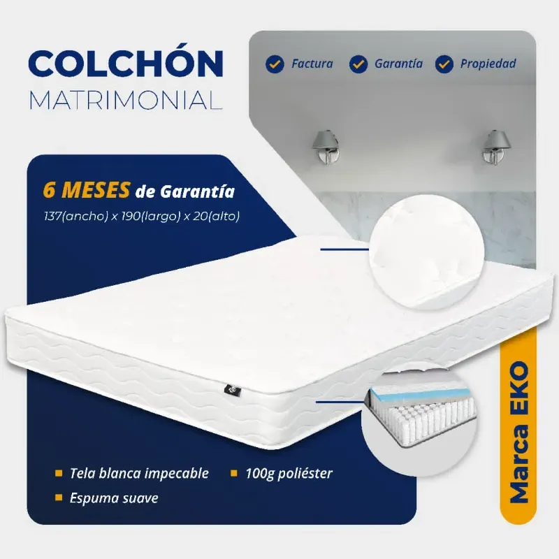 COLCHÓN MATRIMONIAL EKO (FAD)