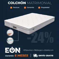 COLCHÓN CAMERO / MATRIMONIAL EÓN (AL VACÍO) (FAD)
