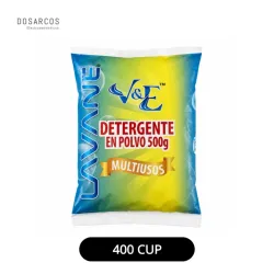 DETERGENTE EN POLVO 500g | 400 CUP (VPT)