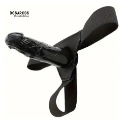 Dildo negro con arnés 20 cm (ATR)