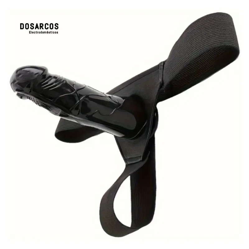 Dildo negro con arnés 20 cm (ATR)