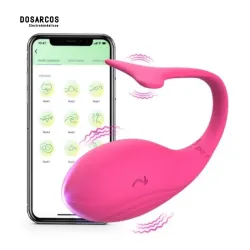 Dildo vibrador de ballena rosado + App móvil (ATR)