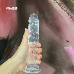 Dildo transparente 19 cm (ATR)