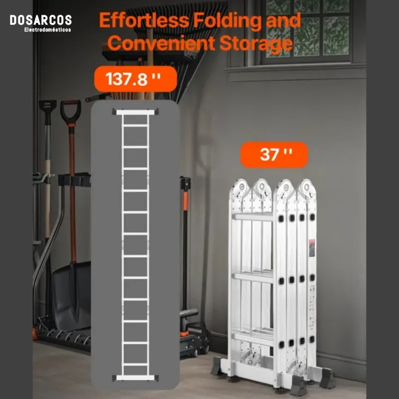 ESCALERA PLEGABLE MULTIPROPÓSITO 3.7M (VPT)