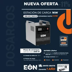 ESTACIÓN DE ENERGÍA (1280Wh / 1000W) EÓN + PROTECTOR DE VOLTAJE (FAD)