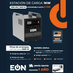 ESTACIÓN DE ENERGÍA (1280Wh / 1000W) EÓN + PROTECTOR DE VOLTAJE (FAD)