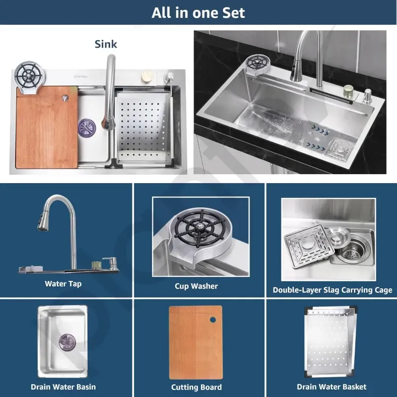 FREGADERO INTELIGENTE Q7 (FY-6845-SS) (VPT)