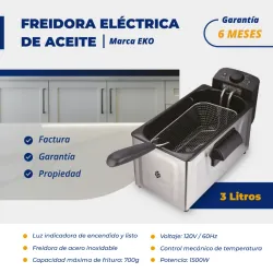 FREIDORA DE ACEITE 3L EKO