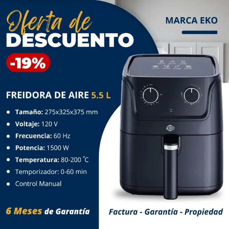 FREIDORA DE AIRE 5.5L EKO (FAD)