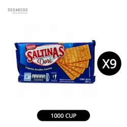 GALLETAS SALTINAS DORÉ - 9 UNIDADES | 1000 CUP (VPT)