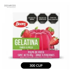 GELATINA DE FRESA 40g | 300 CUP (VPT)