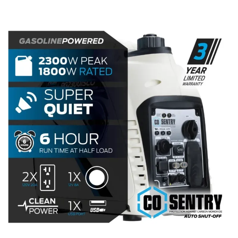 GENERADOR ELÉCTRICO PULSAR 2300W (SILENCIOSO)
