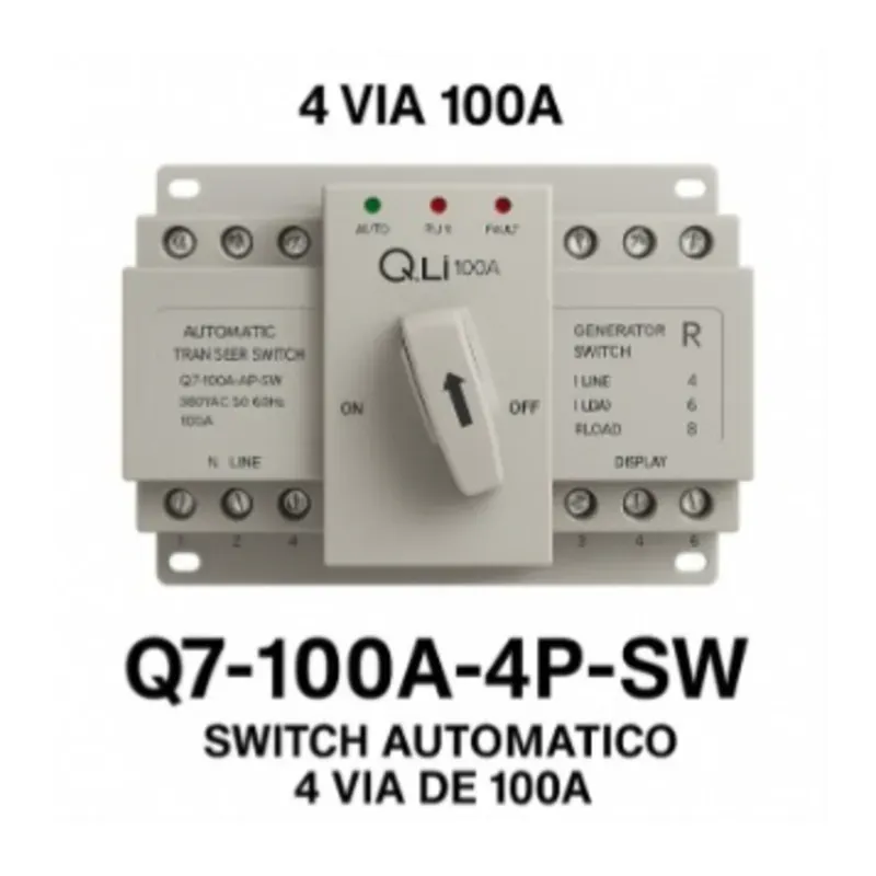 INTERRUPTOR DE TRANSFERENCIA AUTOMÁTICO 4P/100A (VPT)