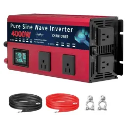 INVERSOR 4000W 12V A 110V + CARGADOR