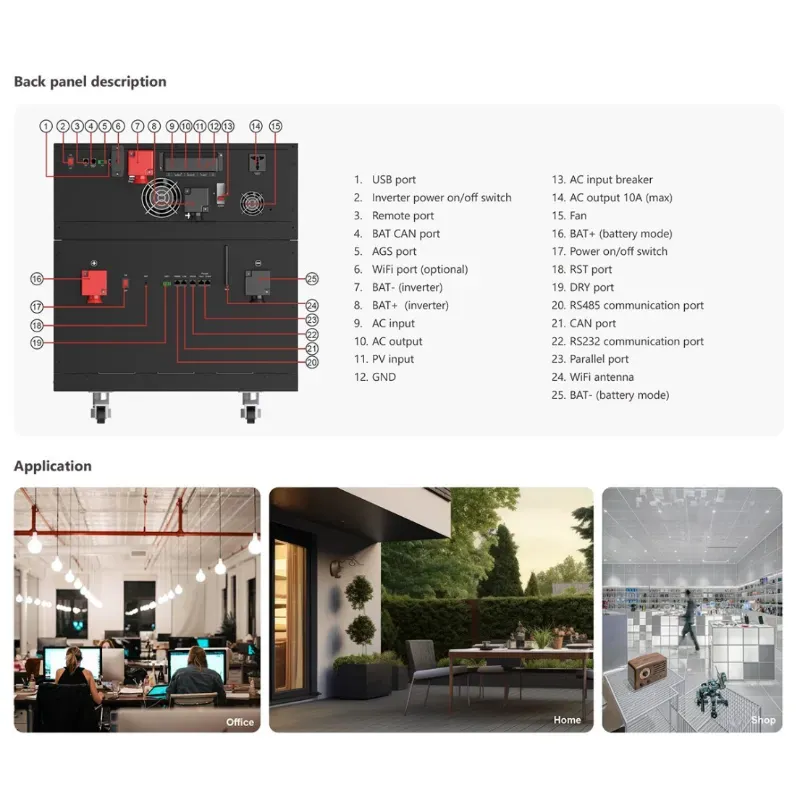 INVERSOR MUST 3KW / BATERÍA 7.1 KWh / 120V (TODO EN UNO) (ACT)