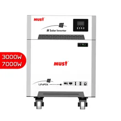 INVERSOR SOLAR MUST 3000W + BATERÍA 7000W (LHZ)