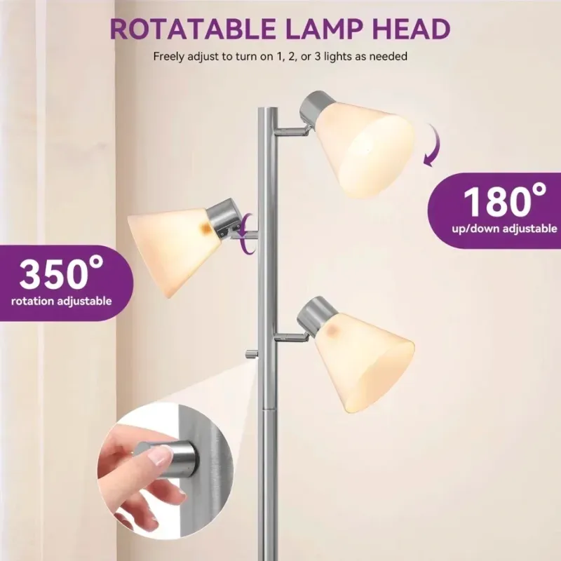 LÁMPARA DE PISO 3 LUCES