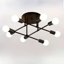 LÁMPARA DE TECHO 8 LUCES LED