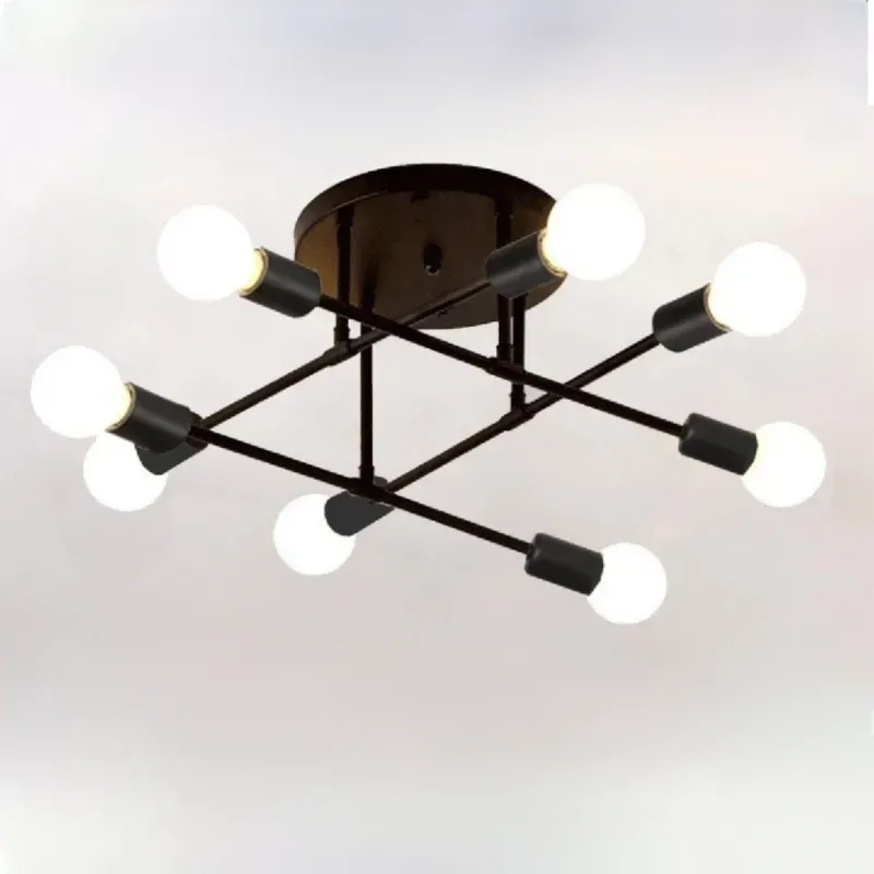 LÁMPARA DE TECHO DE 8 BOMBILLAS LED