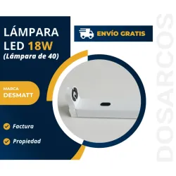 LÁMPARA DE TUBO LED 18W DESMATT (FAD)