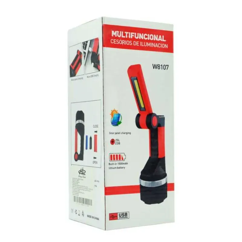 LÁMPARA RECARGABLE PORTÁTIL BATERÍA DE LITIO