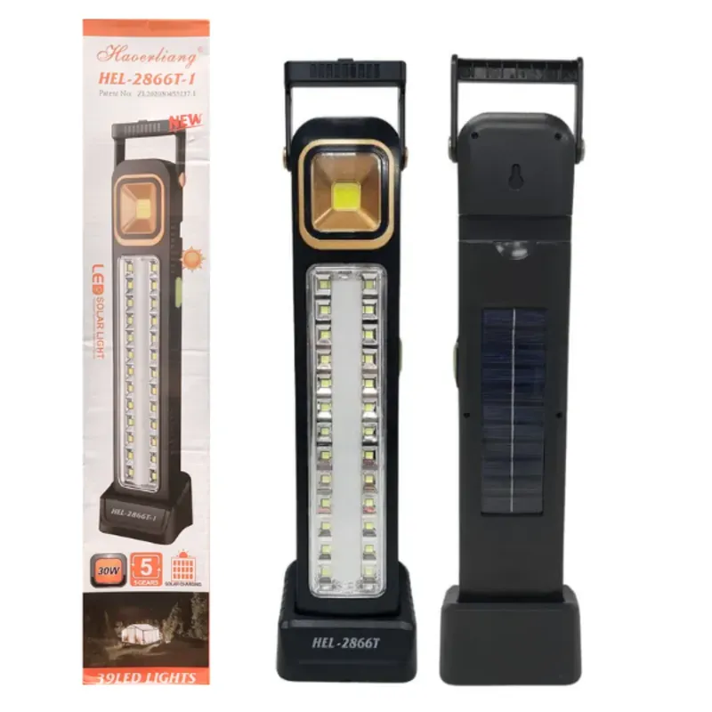 LÁMPARA RECARGABLE PORTÁTIL SOLAR 30W