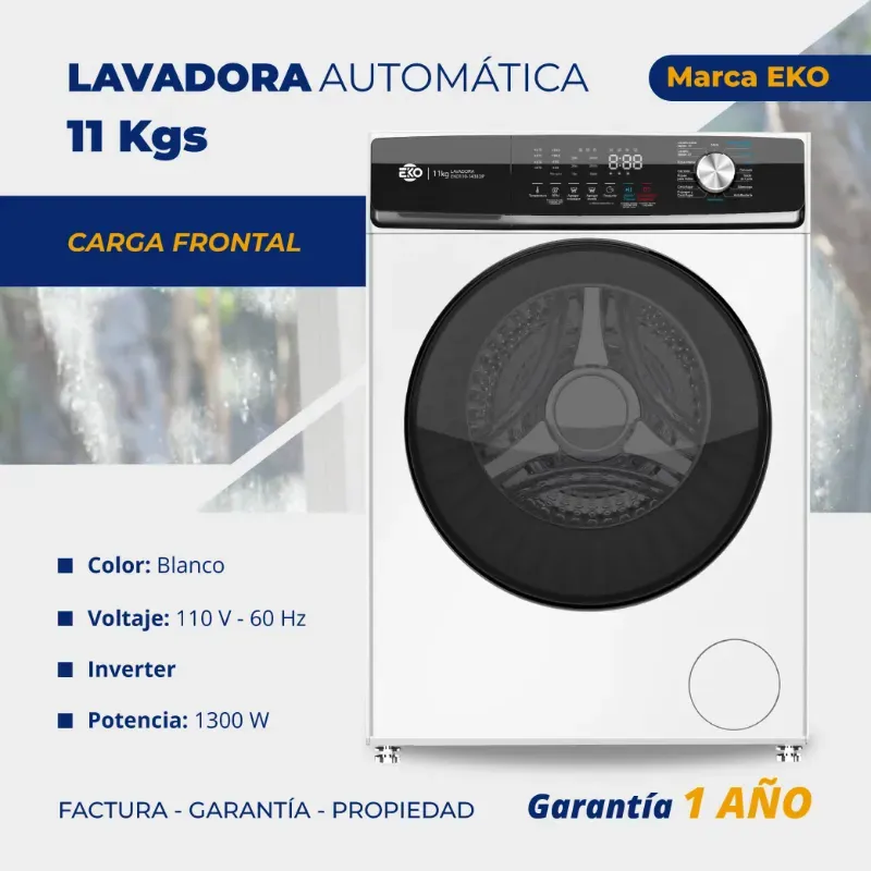 LAVADORA 11 KG AUTOMÁTICA EKO (FAD)