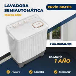 LAVADORA 7 KG SEMIAUTOMÁTICA EKO (FAD)