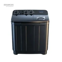 LAVADORA 7 KG SEMIAUTOMÁTICA MILEXUS NEGRA (LHZ)