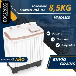 LAVADORA 8.5 KG SEMIAUTOMÁTICA EKO (FAD)